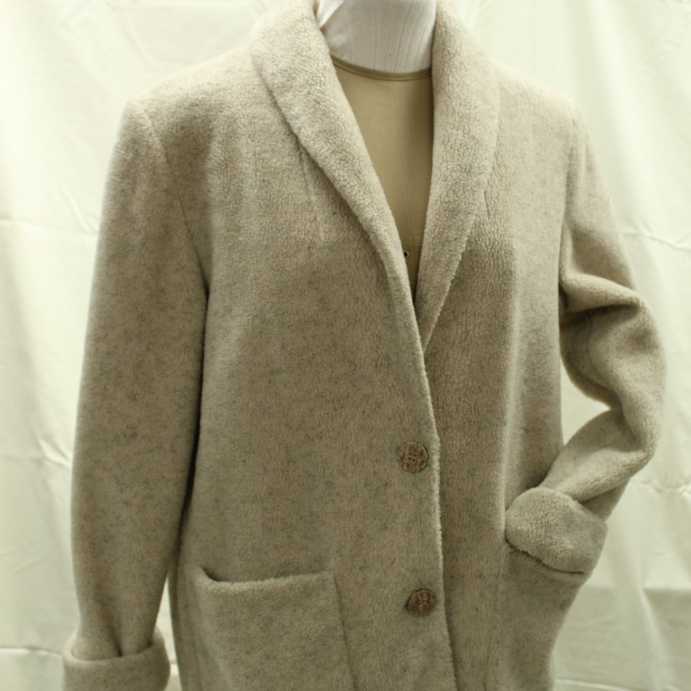 Women's thick cream Blazer style Cindy Bai Coat Size S